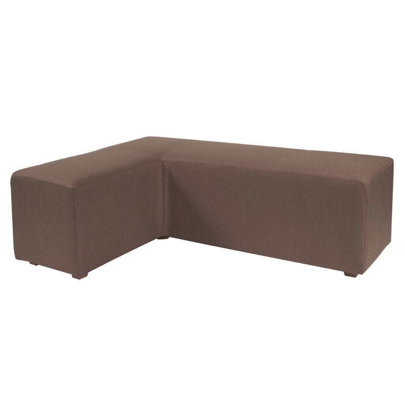 Alyssia T-Cushion Sofa Slipcover, Chocolate