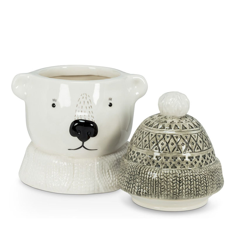 Polar Bear Covered Jar