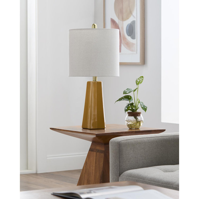 Lampe de table Magalie, White, Jaune