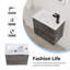 Meuble-lavabo mural avec lavabo en céramique et porte à fermeture en douceur, chêne imitation-1035103083