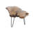 Brown Teak Wood Handmade Live Edge Living Room Coffee Table with Black Metal Hairpin Legs, 43" x 24" x 17"-1928180052