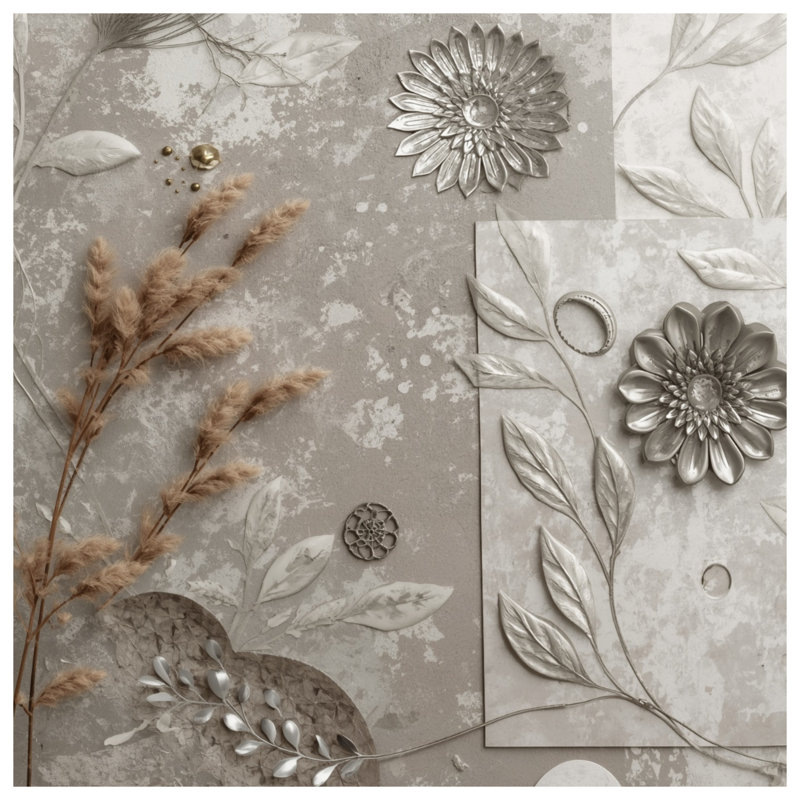 Coussins décoratifs métalliques doubles, 14 x 14 inches