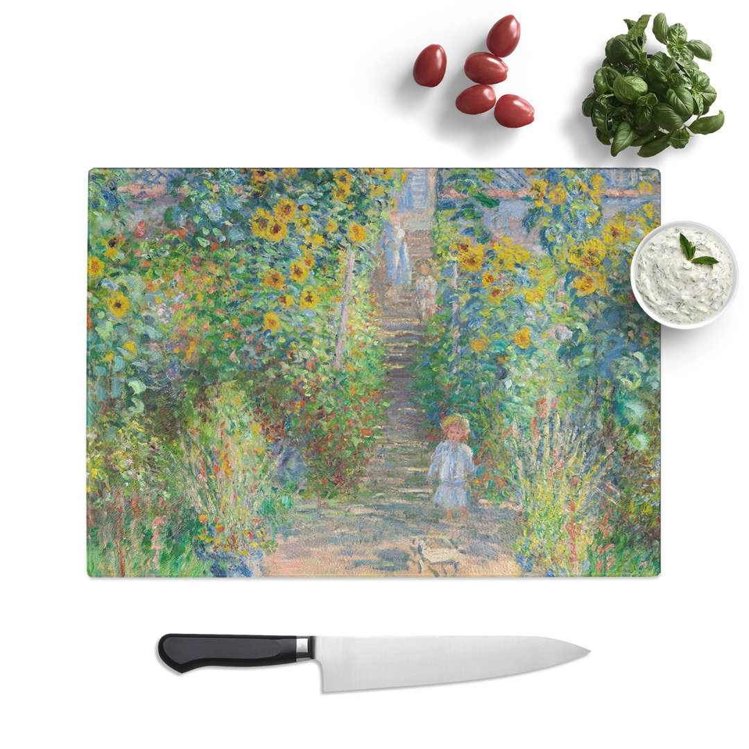 Garden at Vetheuil by Claude Monet Chopping Board