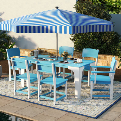  Table rectangulaire d'extérieur pour 6 personnes