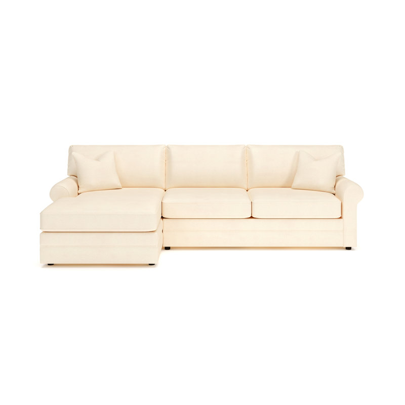 Charlie 2-Piece Sofa With Chaise Sectional, Cruise Adrift, Bayou Natural