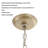 Rosa 6-light 17.7" Brushed Silver-ish Champagne Flower Crystal Flush Mount