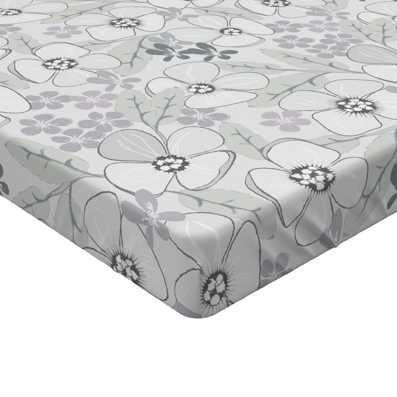 Drap-housse floral en microfibre, Grand