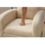 Chaise berçante moderne avec pieds en bois massif