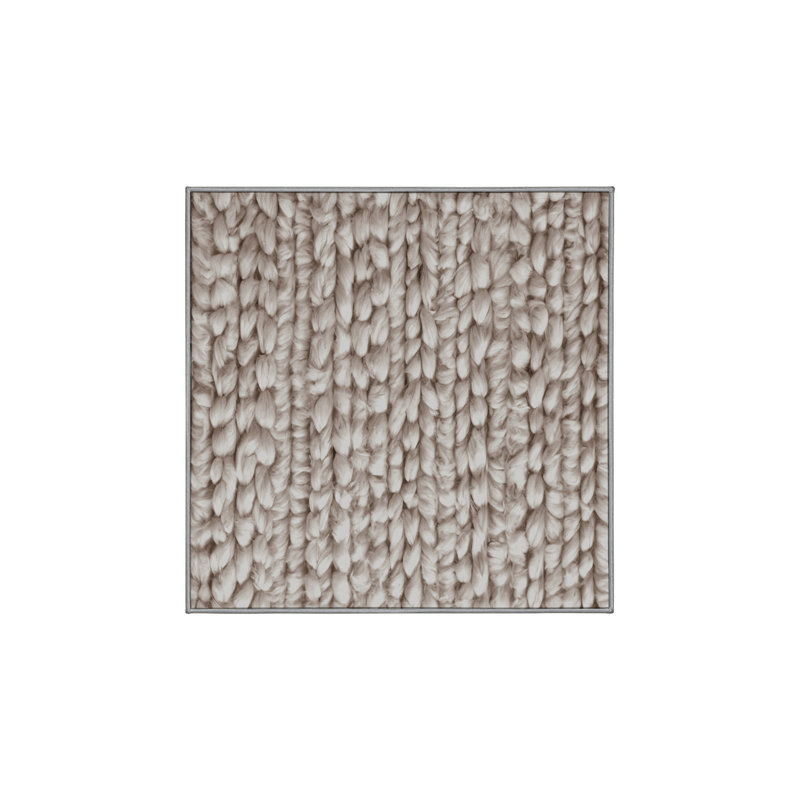 Machine Washable Gray Area Rug, Square 7'