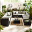 Miacomet Modular PE Rattan Garden Sofa Set and Table for Modern Gardens and Patios (Cover Included)-2090814644-2147318854