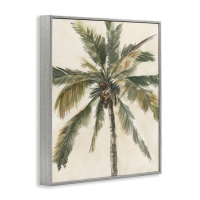Palmier sur fond beige, estampe numérique par Ethan Harper bf-165