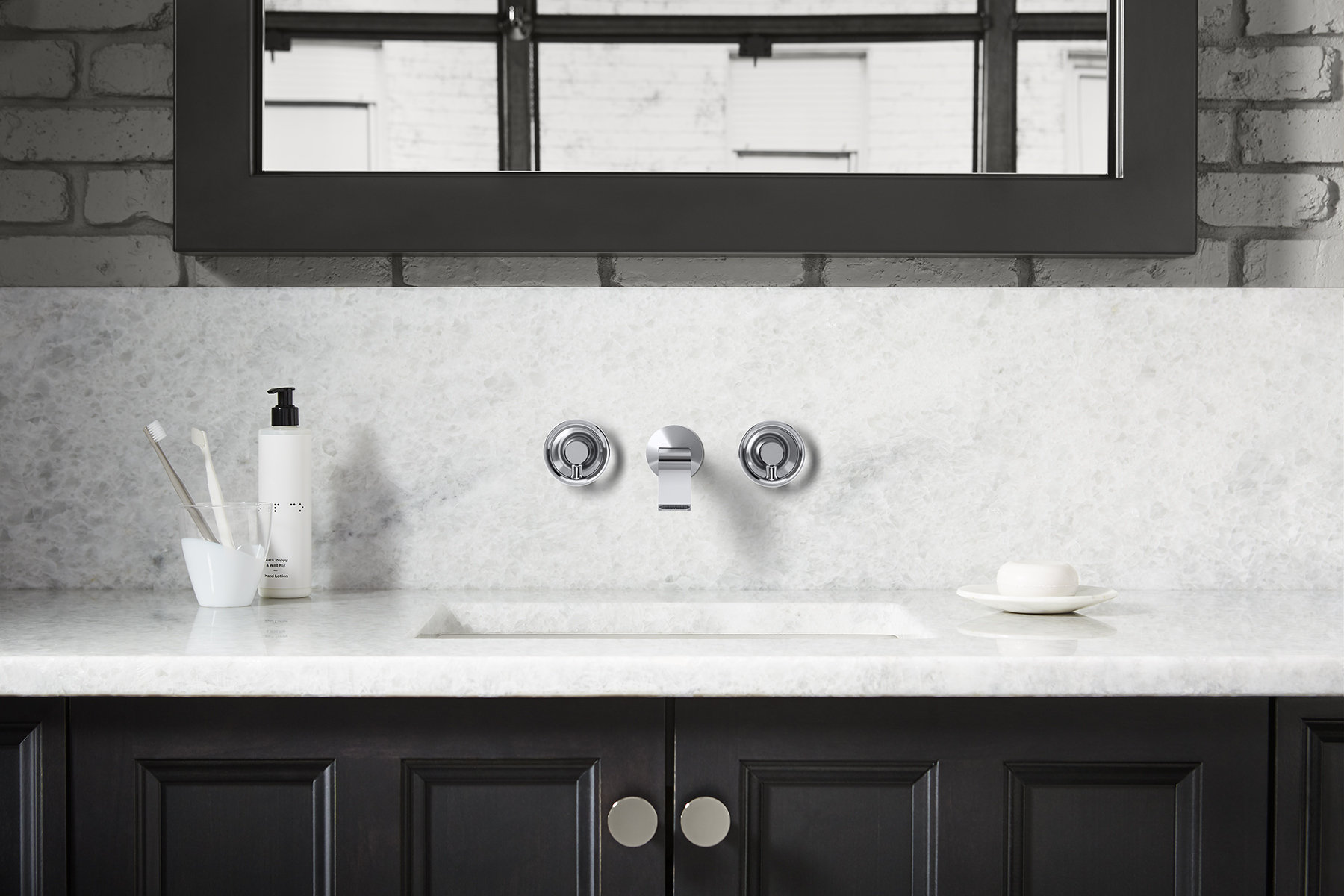 Kohler Components Wall-Mount Bathroom Sink Faucet Trim with 