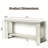 63-Inch Boho Bravantice with Beaded Trim and Two-Tier Storage for Hallway, Foyer, or Behind Sofa