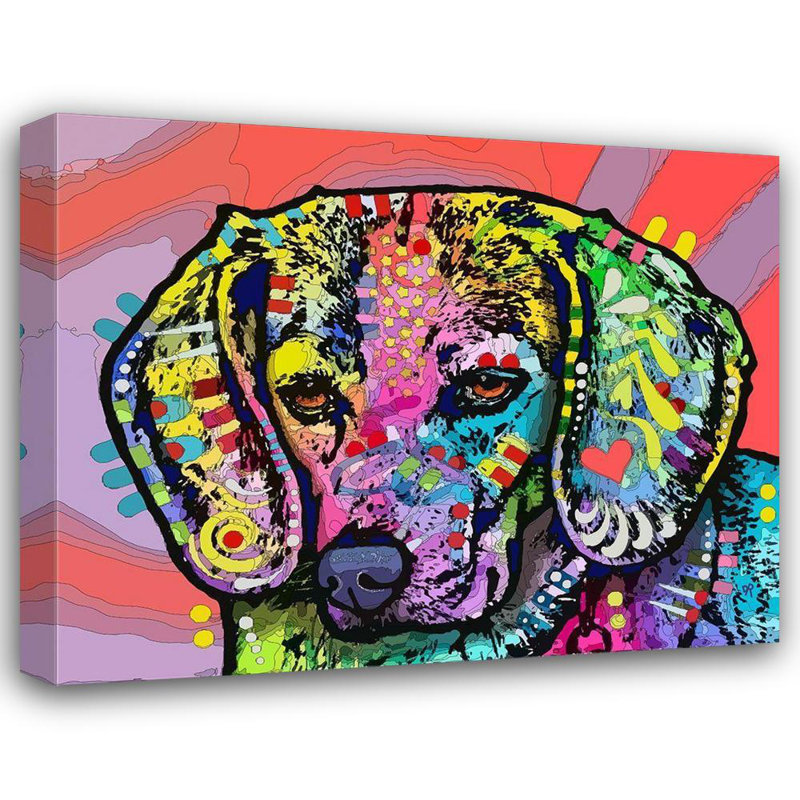Art sur toile de la collection Dean Russo de Lark Manor ™: Magic Beagle, H 15 po x l 18 po