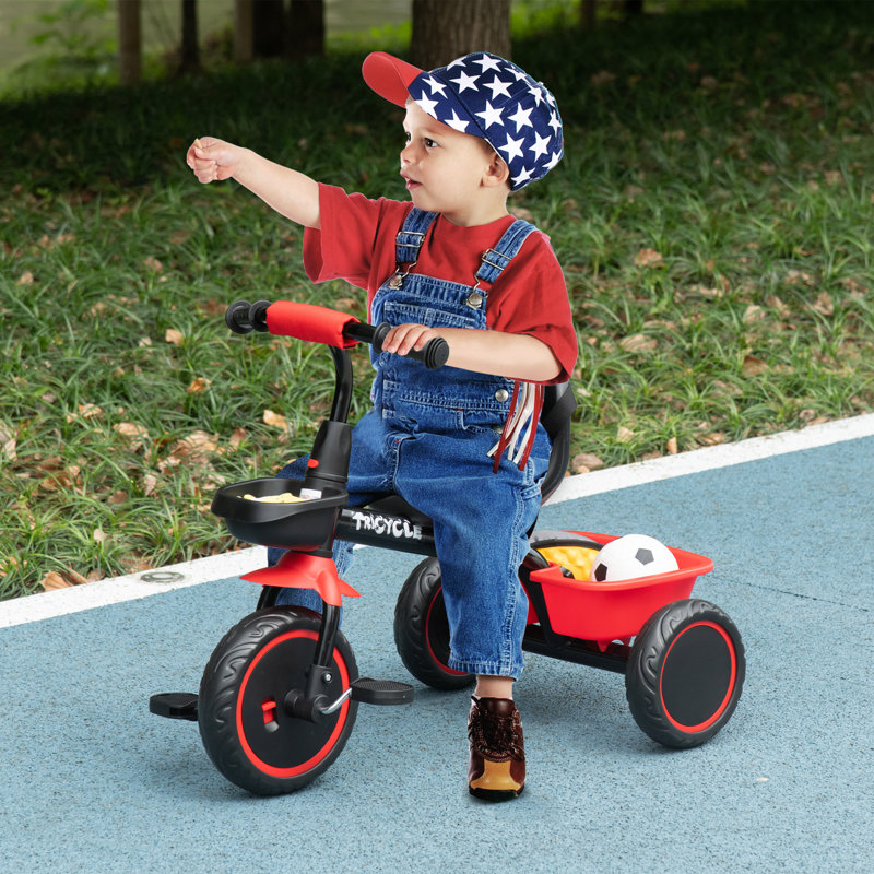 Freeport Park Pedal Ride On, Black/Red