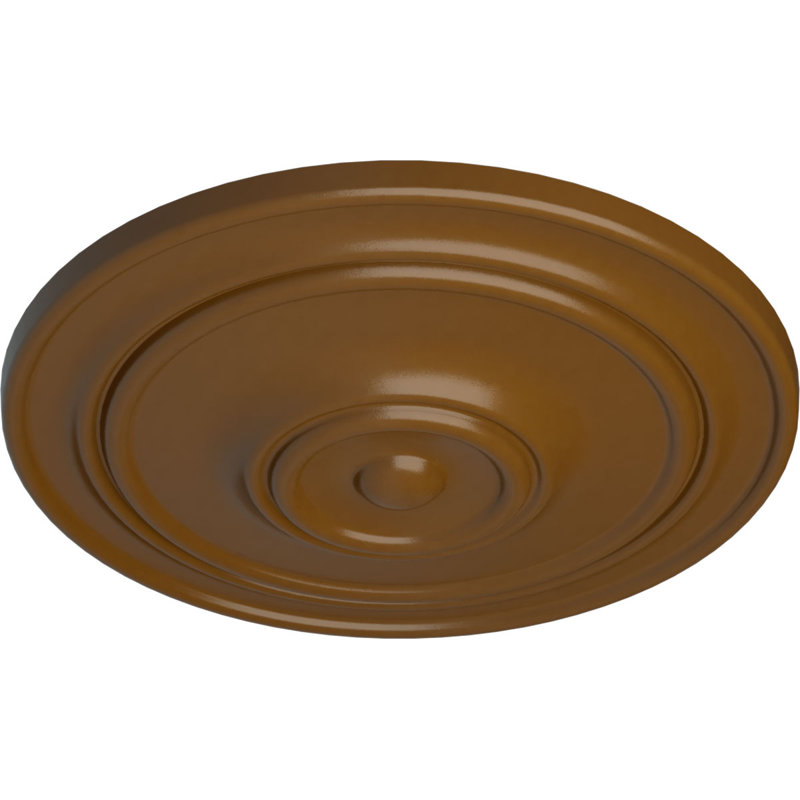 Médaillon de plafond classique Endurathane, 21 7/8 po x P 2 3/8 po (pour auvents jusqu'à 5 1/2 po), finition topaze fumée peinte à la main