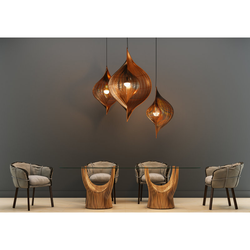 Conch 1 - Light Pendant, 55" H x 33.5" W x 29.5" D, Copper