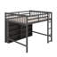 Lit mezzanine double avec tablettes-119971427