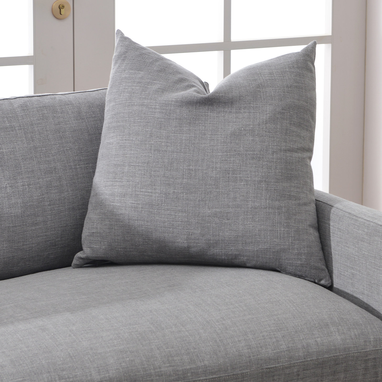 Cami 64'' Upholstered Loveseat, Gray