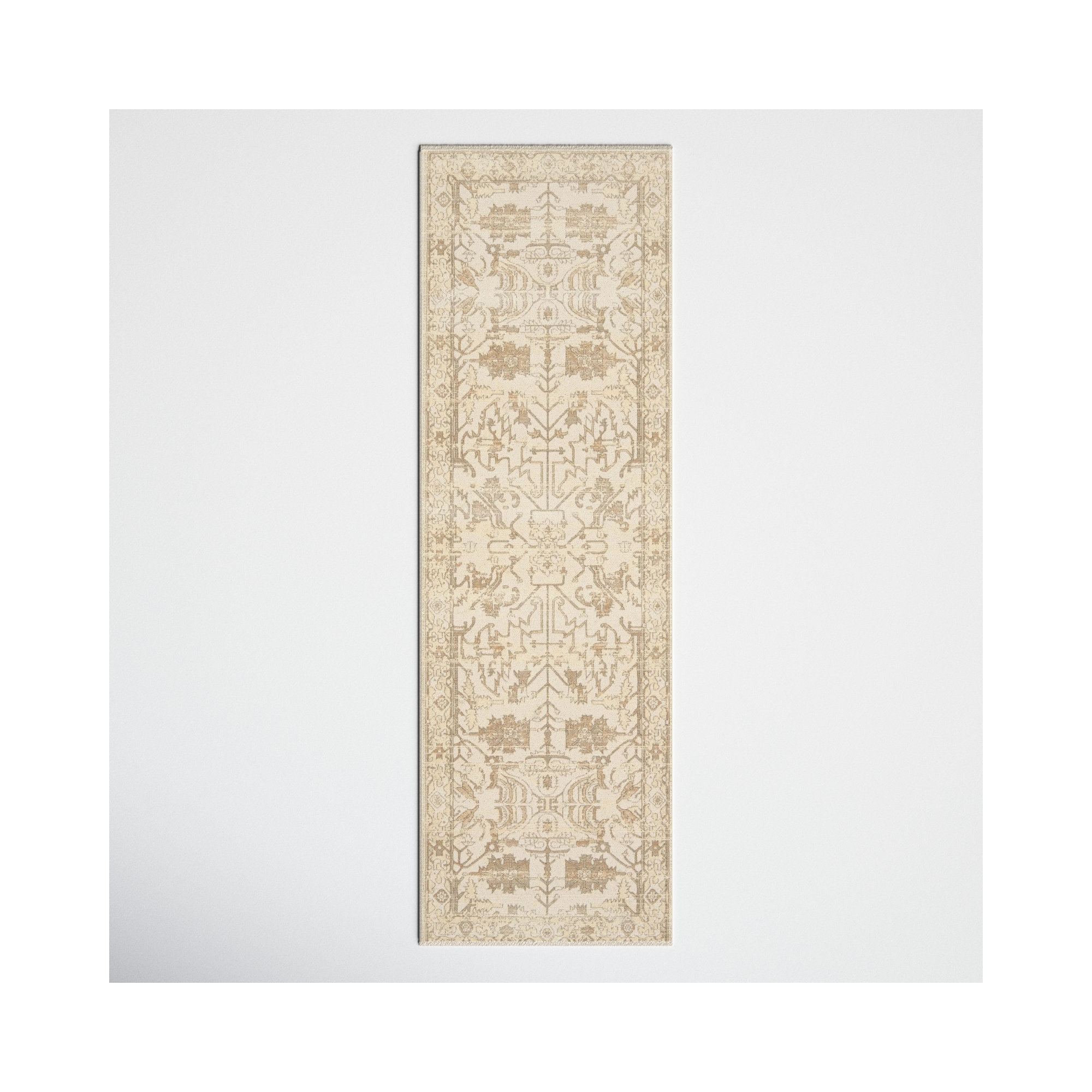 Cupertino Cream Rug, Runner 2'6" x 8'