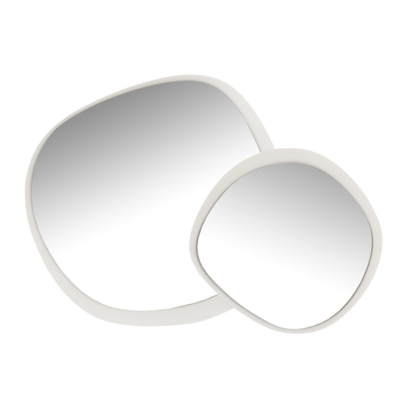 Spring / Summer 2024 Novelty Mirror, 32.2" x 34", White