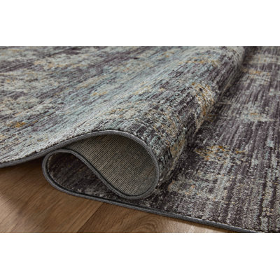 Tapis encre / jade Jean Stoffer x Loloi Katherine