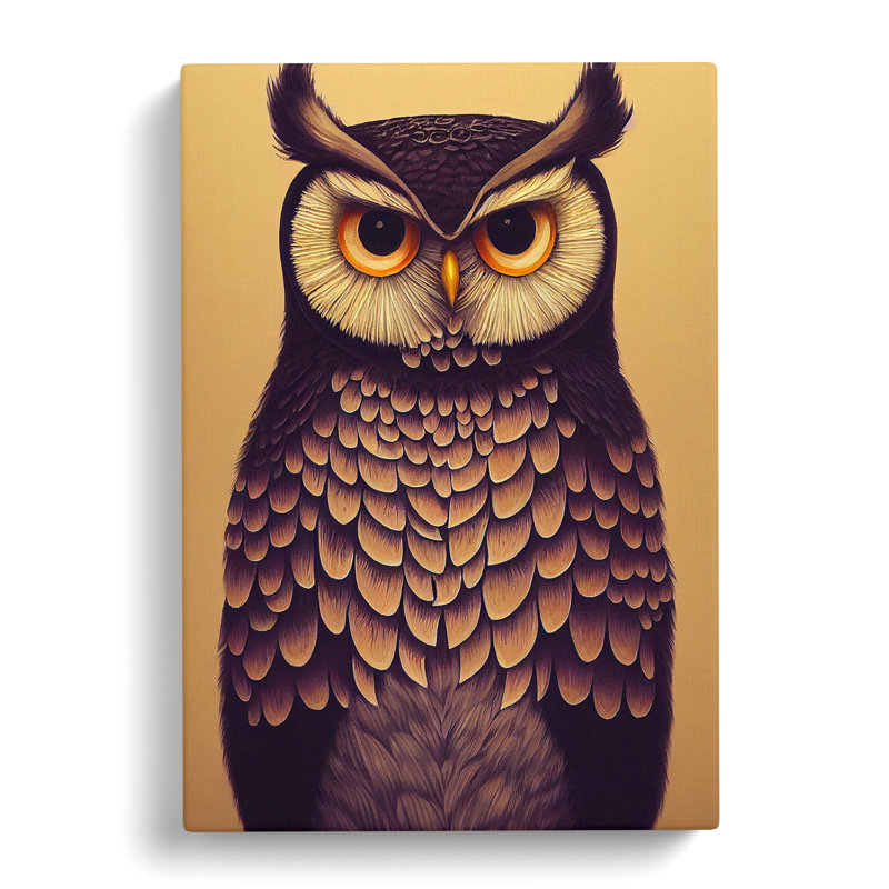 A Fabulous Owl - Wrapped Canvas, 50cm H x 35cm W x 3cm D