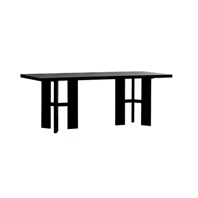 Table de salle à manger rectangulaire Hueur H 31,49 po, H 29,52 po x L 78,74 po x l 31,49 po