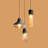 3 -light Dimmable Irregular Glass Chandelier