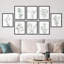 «Pastel Botanical Plant Collage Garden Nature Wilderness», impression sur papier 8 pièces-92573874-92573877