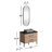 Dasher 36" Single Bathroom Vanity with Mirror