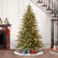 Sapin de Noël artificiel vert avec lumières-1873437487