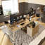 Ensemble de bureau de direction modulaire 2 pièces avec tiroirs et tablettes de rangement, poste de travail de bureau en L flexible-1710038286