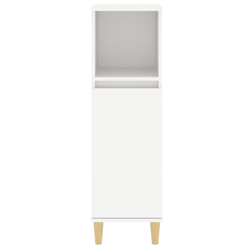 Kryslynn Linen Cabinet, White/Natural