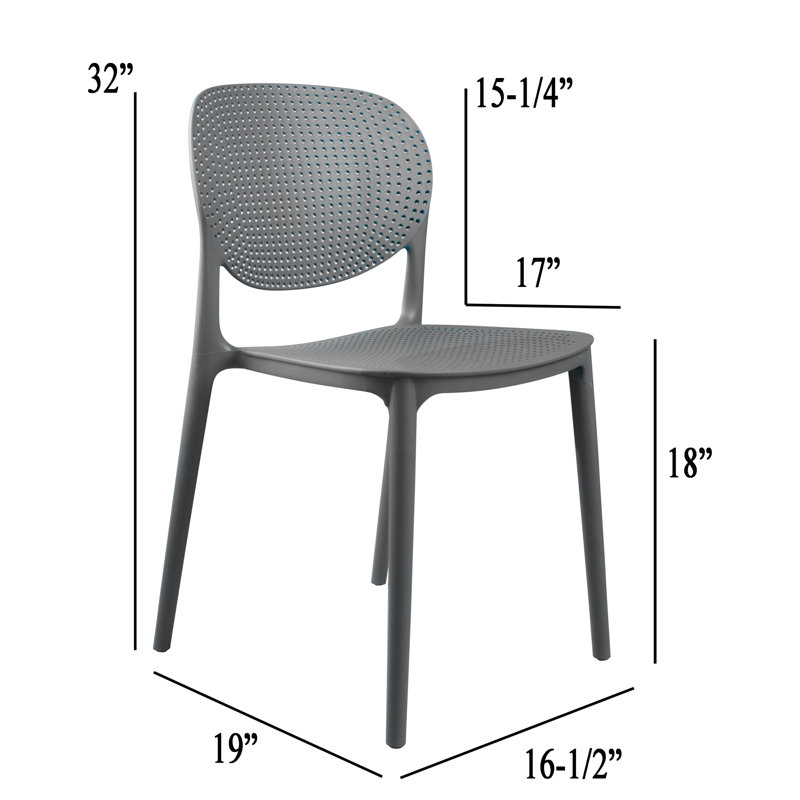 Chaise d'appoint Boarisch Lorenza, Gris foncé