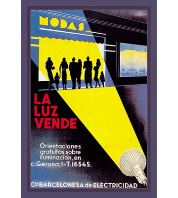 « la luz vende » par j. cuellar-impression publicitaire