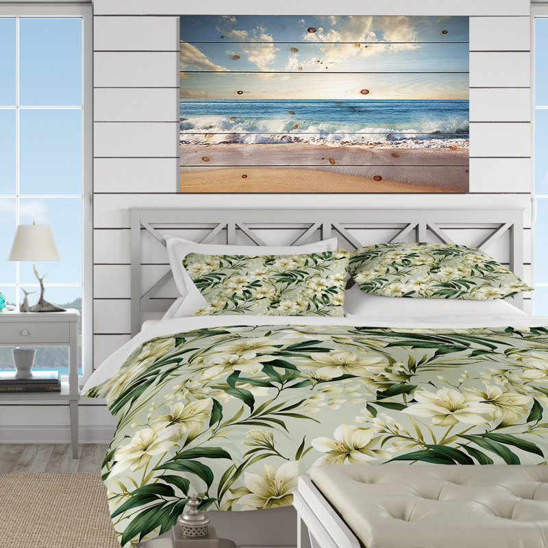 Ensemble de housse de couette Bamboo Whispers, Housse de couette simple + 1 taie décorative stan