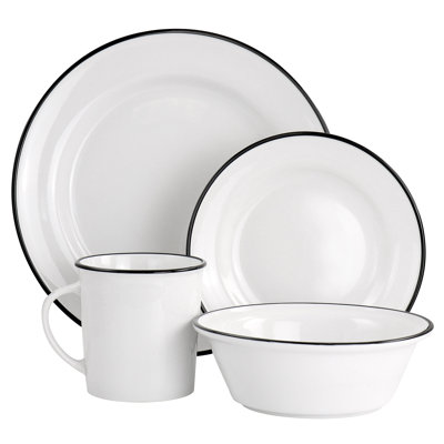 16 Piece Dinnerware Set, Service for 4