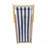 Populus Wood Sling Chair With Blue Stripe, Foldable Chaise Lounge For Outdoor Relaxation And Comfort-322055538