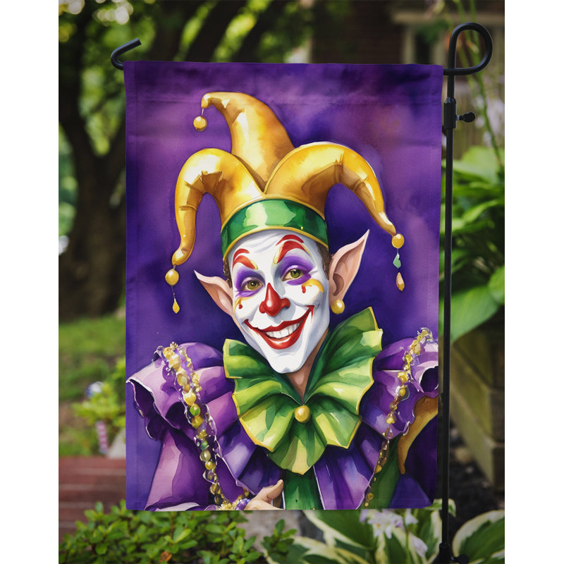 Drapeau de jardin double en polyester H 15,5 po x l 11,25 po