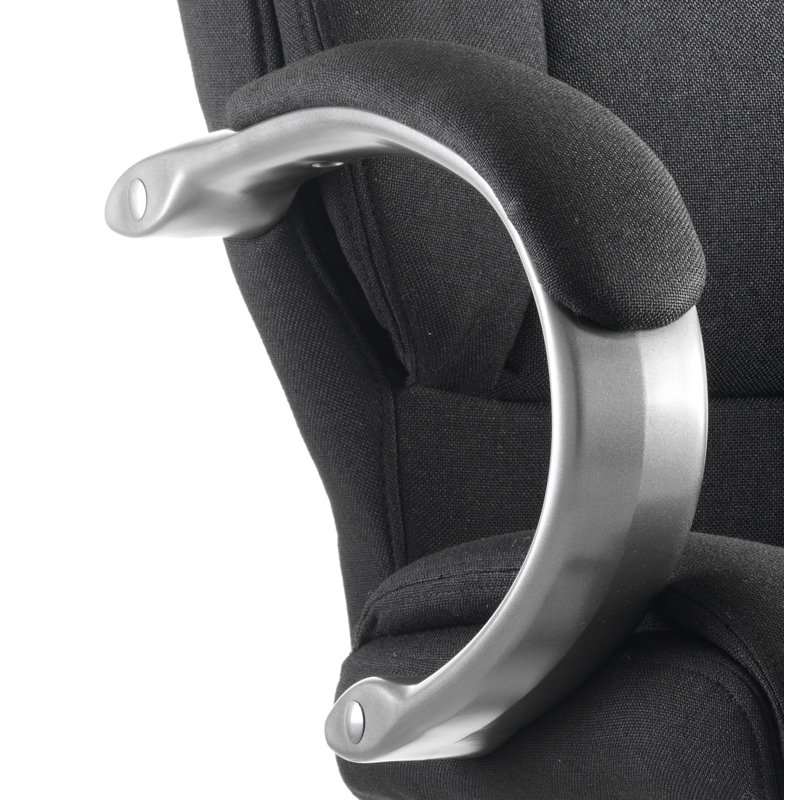 High-Back Executive Chair, Fabric, Black