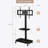 Aidelyn 27.5'' W  Metal Frame TV Stand, Mobile TV Stand With Lockable Wheels