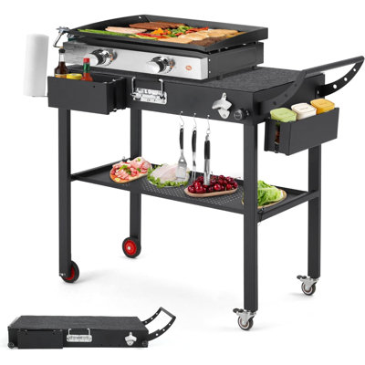 Table de barbecue d'extérieur, grille de barbecue portable pliante