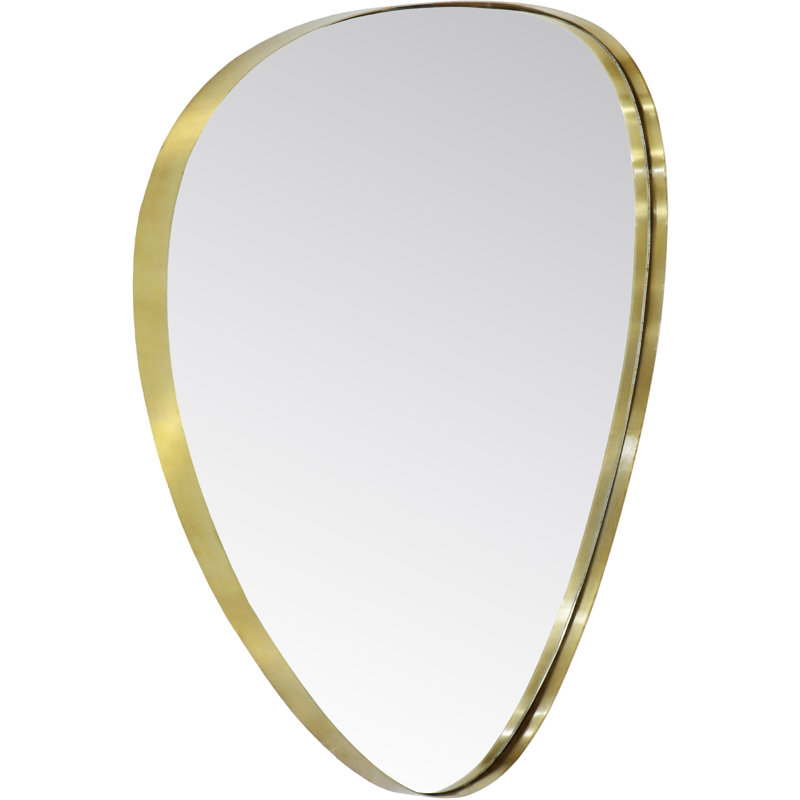 Mirsha Mirror, 24" x 17", Brushed Gold