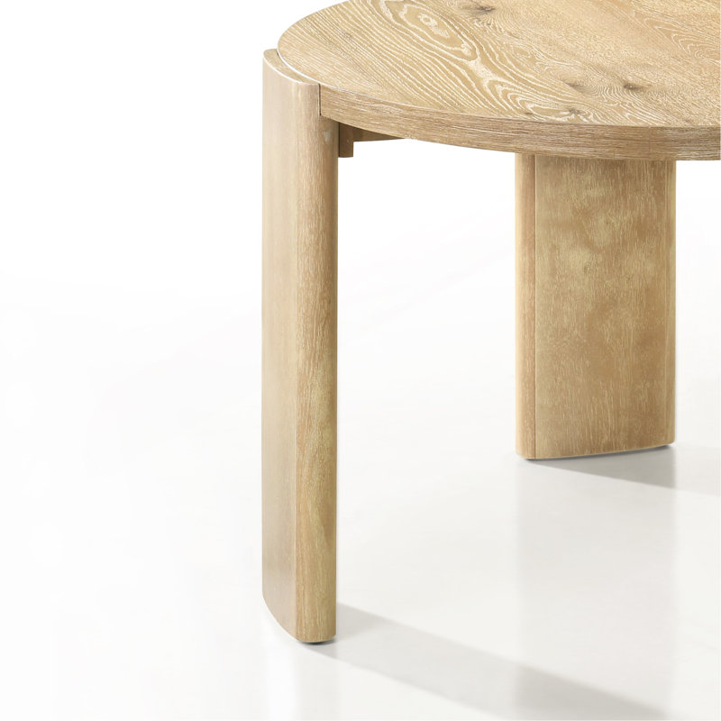Bowen Oak Finish 47" Round Dining Table