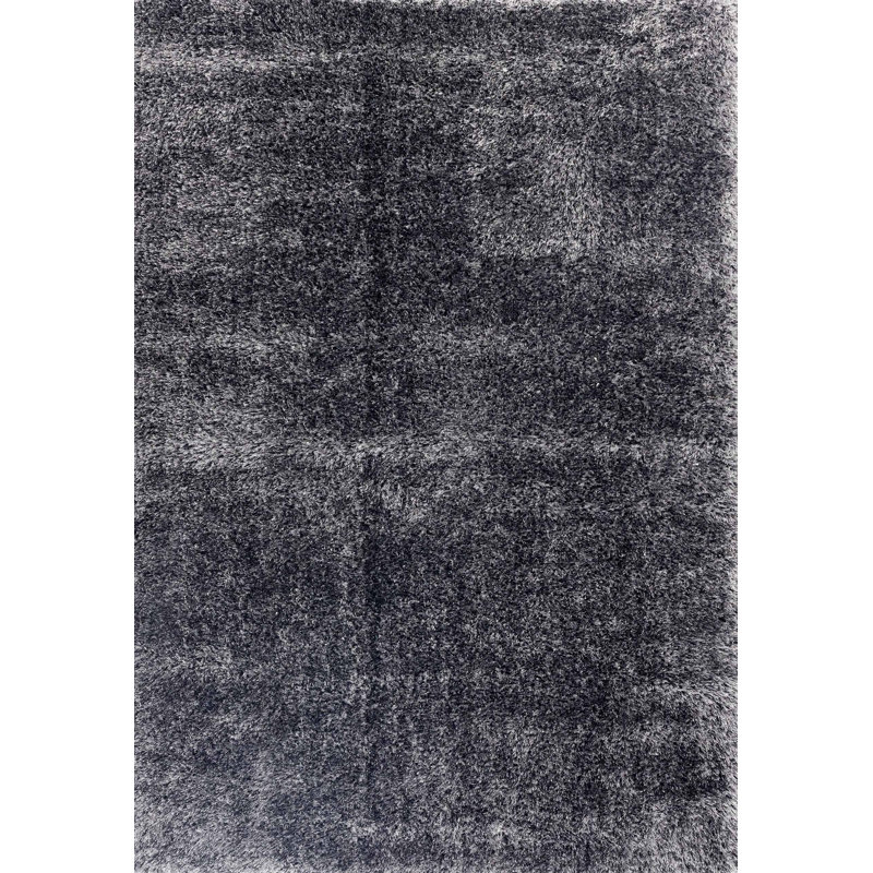 Asharn Solid Colour Shag Area Rug, Rectangle 80 x 150cm