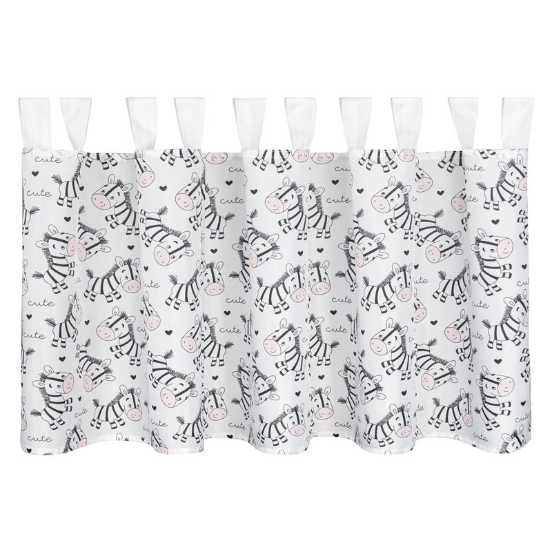 Manke Polyester Semi Sheer Tab Top Curtain