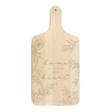 Home Is Where The Heart Is Floral Cutting Board