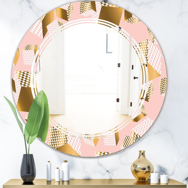 Miroir mural triple c cubes ii modern, 23,6 po x 23,6 po