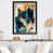 Impression noire sur toile encadrée sélectionné